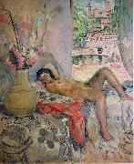 Henri Lebasque Prints Nude portrait by Henri Lebasque, oil on canvas